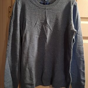 NWT Apt. 9 Women's Heathered Blue 100% Luxury Cashmere Sweater